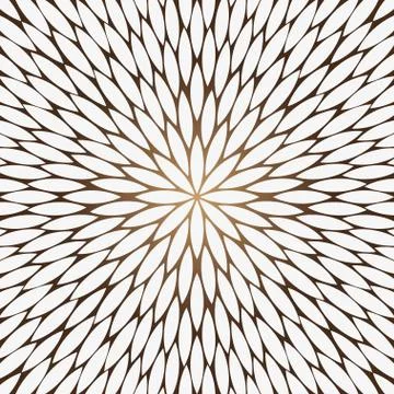 Flowers pattern, chamomile, round flower vector background Illustrazione stock