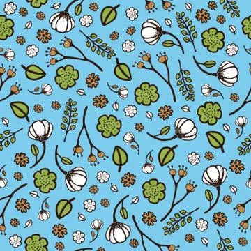 Flowers Pattern 库存插图