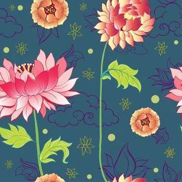 Flowers pattern 库存插图