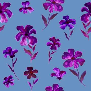 Flowers pattern Ilustração Stock