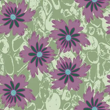 Flowers pattern Stock Illustration