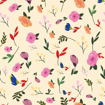 Flowers pattern Stock Illustration
