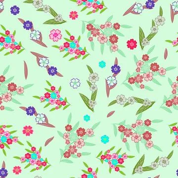 Flowers pattern Stock Illustration