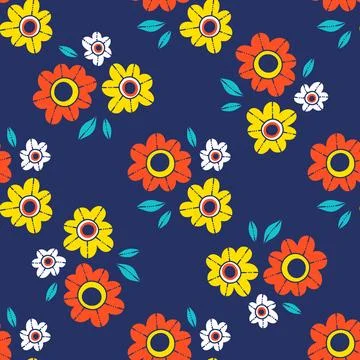 Flowers pattern 库存插图