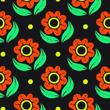 Flowers pattern 库存插图