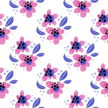 Flowers pattern. Stock Illustration