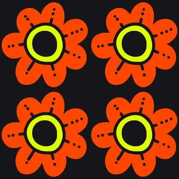 Flowers pattern 库存插图