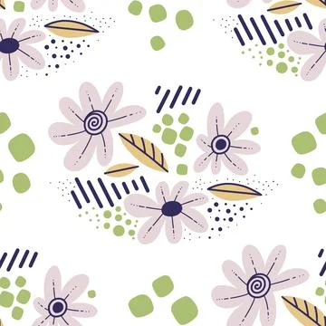 Flowers pattern 库存插图