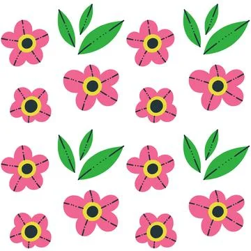 Flowers pattern 库存插图