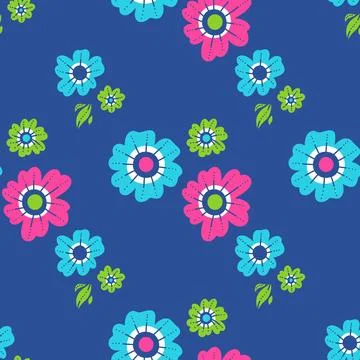 Flowers pattern 库存插图