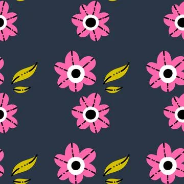 Flowers pattern 库存插图