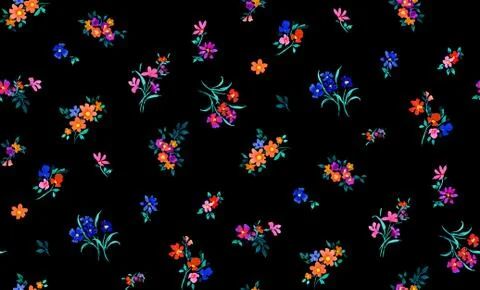 Flowers pattern. for textile, wallpaper, pattern fills, covers, surface Stock Illustration