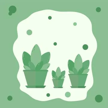 A flowers in a pot Stock Illustration