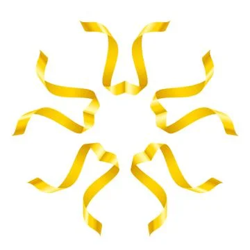Flowers ribbon Illustrazione stock