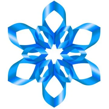 Flowers ribbon Stock Illustration
