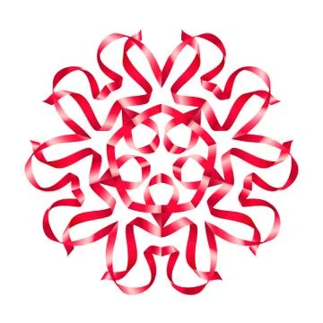 Flowers ribbon Stock Illustration