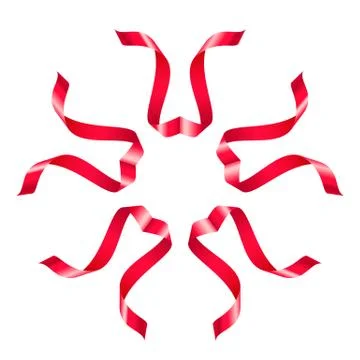 Flowers ribbon Stock Illustration