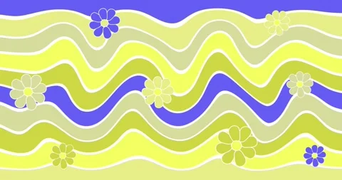 Flowers rotate against the background of waves Stock Footage 264929262