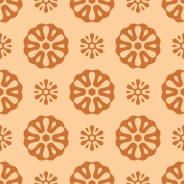 Flowers seamless background Stock Illustration