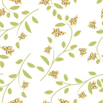 Flowers seamless Stock Illustration