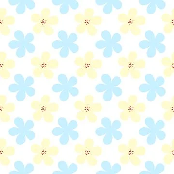 Flowers seamless pattern. Flowers pattern. Flowers seamless design Stock Illustration