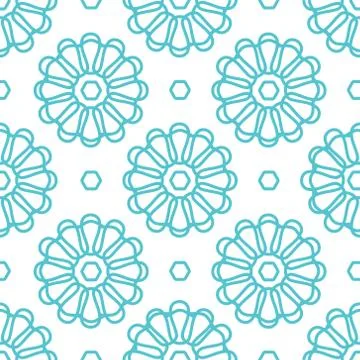 Flowers seamless pattern Stock Illustration