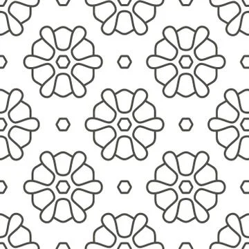Flowers seamless pattern Stock Illustration