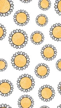 Flowers seamless pattern Stock Illustration