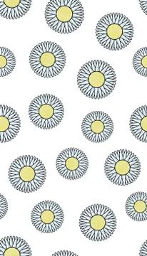 Flowers seamless pattern Stock Illustration