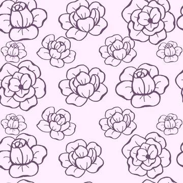 Flowers Seamless Pattern Stock Illustration