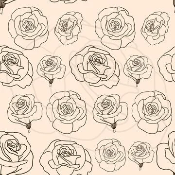 Flowers Seamless Pattern Stock Illustration