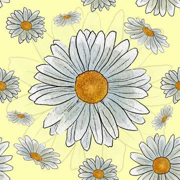 Flowers Seamless Pattern Stock Illustration