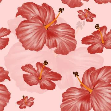 Flowers Seamless Pattern Stock Illustration