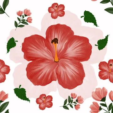 Flowers Seamless Pattern Stock Illustration