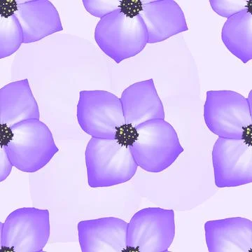 Flowers Seamless Pattern Stock Illustration