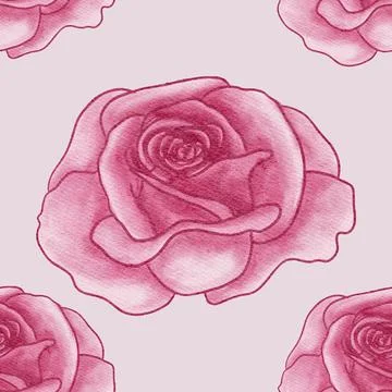 Flowers Seamless Pattern Stock Illustration