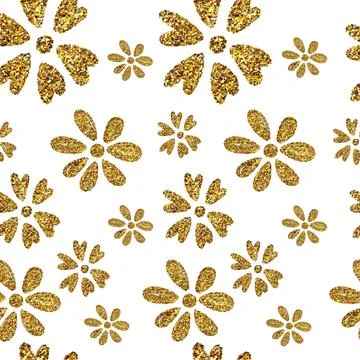 Flowers Seamless Pattern Illustrazione stock