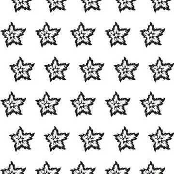 Flowers seamless  pattern or background. Floral texture. Vector illustration. Stock Illustration