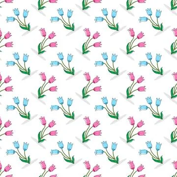 Flowers. Seamless pattern for simple backgrounds, textures, and packaging イラスト素材
