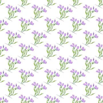 Flowers. Seamless pattern for simple backgrounds, textures, and packaging 스톡 일러스트