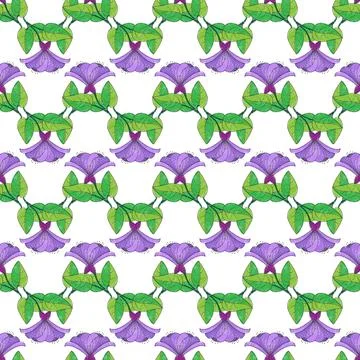 Flowers. Seamless pattern for simple backgrounds, textures, and packaging Stock Illustration