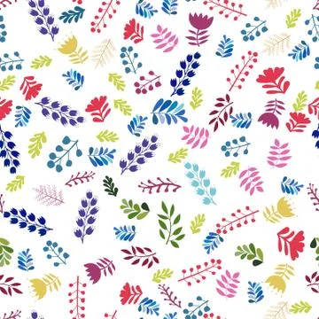 Flowers set isolated on white background Illustrazione stock