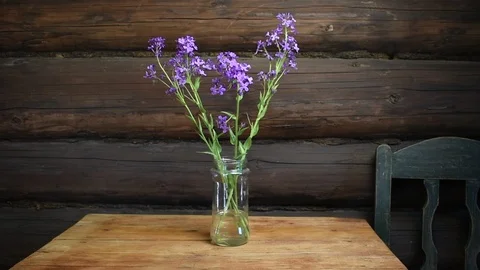 Flowers on the table Stock Footage 110832572