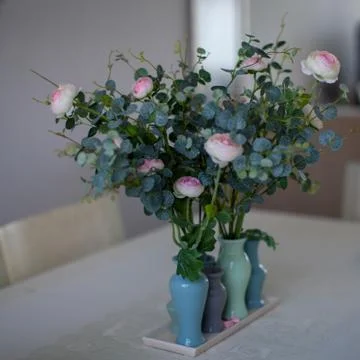Flowers on the table Stock Photos