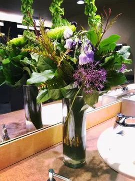 Flowers on Tabletop 写真素材