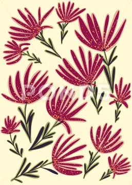 Flowers texture Stock Illustration