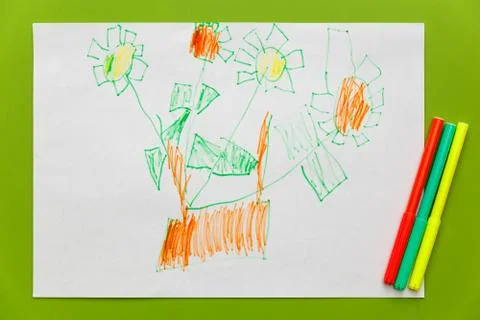 Flowers in vase Stock Illustration