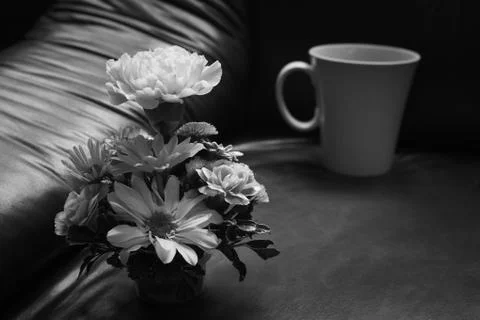 Flowers of vase Stock Photos