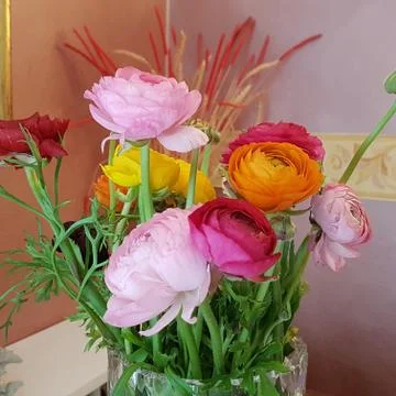 Flowers in vase Foto stock