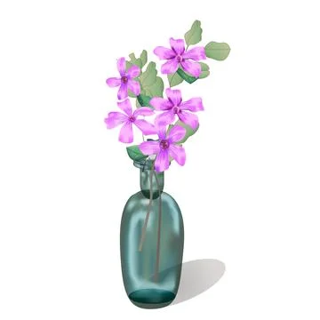 Flowers in a vase Vector Illustration Stock Illustration